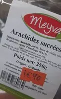 Mängden socker i Arachides sucrées