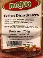 Mängden socker i Fraises deshydratees