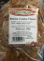 Mängden socker i Raisins golden choice