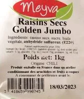 Mängden socker i Raisins secs