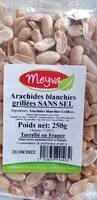 Mängden socker i Arachides blanchies grillées sans sel