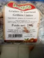Mängden socker i Graines de Tournesol Grillées/Salées