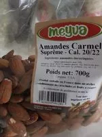Mängden socker i Amandes carmel