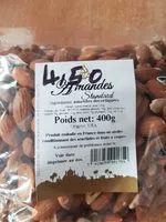 Mängden socker i Amandes décortiquées
