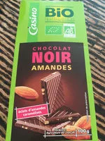 Mängden socker i chocolat noir amandes