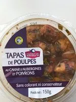 Mängden socker i Tapas de Poulpes au caviar d'aubergines et poivrons