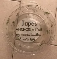 Mängden socker i Filet d'anchois marinés à l'ail et au persil