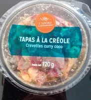 Mängden socker i Tapas a la creole crevette coco curry