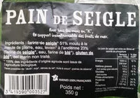 Mängden socker i PAIN DE SEIGLE