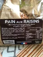 Mängden socker i PAIN AUX RAISINS