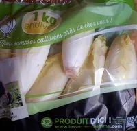 Mängden socker i Endives 1kg