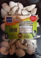Mängden socker i Champignons de Paris