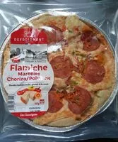 Mängden socker i Flamiche maroilles chorizo poivrons