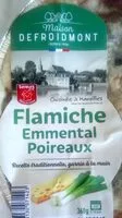 Mängden socker i Flamiche Emmental Poireaux