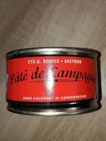 Mängden socker i Pâte  de  campagne