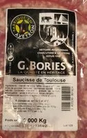 Mängden socker i Saucisse de Toulouse