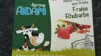 Mängden socker i Yaourt fermier fraise rhubarbe