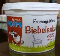 Mängden socker i Fromage Blanc Biebeleskäs 40% mg