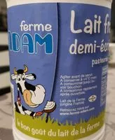 Mängden socker i Lait frais demi-écrémé