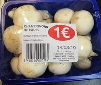 Mängden socker i Champignons de Paris