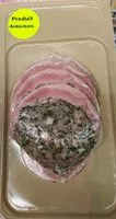 Mängden socker i Poitrine de porc farcie