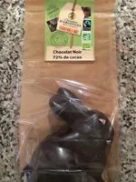 Mängden socker i Lapin en chocolat noir 72%