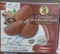 Mängden socker i Tuiles Chocolat au Lait aux Éclats de Café