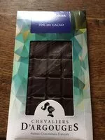 Mängden socker i Tablette chocolat noir 70% de cacao