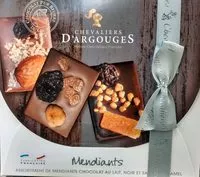 Mängden socker i Assortiment de mendiants chocolat au lait