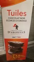 Mängden socker i Tuiles chocolat noir écorces d'orange