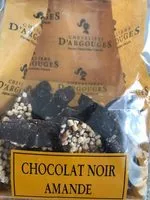 Mängden socker i Chocolat noir amandes