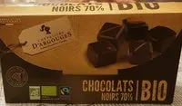 Mängden socker i Chocolats noirs 70% bio