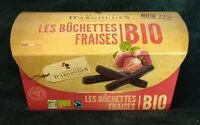 Mängden socker i Les bûchettes fraises Bio