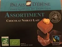 Mängden socker i Assortiment chocolat noir et lait