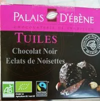 Mängden socker i Tuiles chocolat noir éclats de noisettes