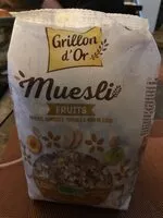 Mängden socker i Muesli fruit