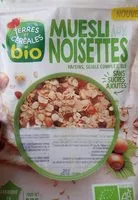 Mängden socker i Muesli noisettes