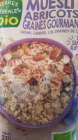 Mängden socker i Muesli abricots et graines gourmandes