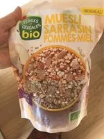 Mängden socker i Muesli sarrasin pommes et miel