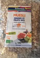 Mängden socker i Muesli graines fruits secs