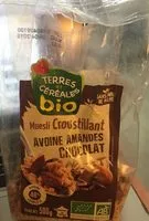 Mängden socker i Muesli avoine amandes chocolat