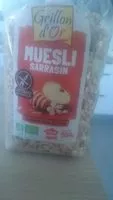 Mängden socker i Muesli Sarrasin