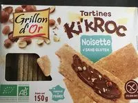 Mängden socker i Ki'Kroc Tartines Noisettes