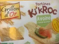 Mängden socker i Tartines Ki'kroc Avoine Sans Gluten