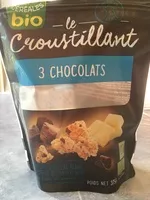 Mängden socker i Le croustillant 3 chocolats