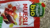 Mängden socker i Muesli aux fruits