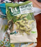 Mängden socker i Crak’ lentilles graines de courge