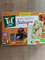Mängden socker i Tartines craquantes châtaigne