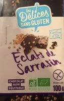 Mängden socker i Chocolat Noir éclats De Sarrasin - 100G - Grillon D'or (Céréco)