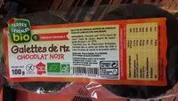 Mängden socker i Galettes de riz au chocolat noir